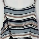 Lulu's Blue & White Horizontal Stripe Crop Tank Top M Size M Photo 2