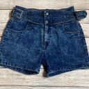 Venus Bleach Acid Wash Belted High Rise Shorts Photo 0