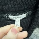 Maurice's  Women Size XL Gray Fair Isle Mock Neck Sweater Black & Gray Soft Warm Photo 3