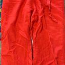 Linen Pants Wide Leg Red Photo 0