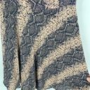 Blue Life  Women's Snake Print Sweetheart Corset V-Neck Mini Dress Brown Medium Photo 4