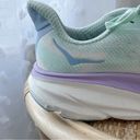 Hoka  One One Clifton 9 Sunlit Ocean Lilac Mist Road-Running Sneakers Size 10.5 Photo 9