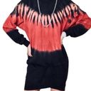 Young Fabulous and Broke  YFB Black Multi Tie Dye Turtleneck Side Zip Mini Dress Tunic Top $198 EUC XS  Photo 0