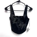 Jason Wu NWT  Womens XS Black Corset Bustier Zip Back Casual Satin Tank Top Photo 0