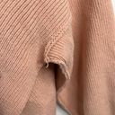 Free People  Sz S Easy Street Tunic Sweater Oversized Slouchy Pink Long Sleeve Photo 7