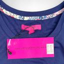 Betsey Johnson NWT  Soft Rib Knit Ruched Midi Blue Dress XL Photo 4