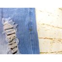 Vip Jeans  Juniors Distressed Mesh Net Skinny Jeans Light Blue Size 1 Grunge Rock Photo 6