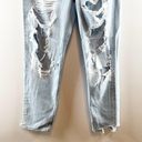 American Eagle  High Rise Distressed Mom Jeans Light Wash Denim 6 Photo 7