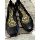 NWOT Cute Oka B Waterproof Black Ballet Flats w/ Banana Print Insoles Sz 10 Photo 2