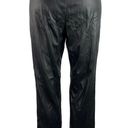 superdown  Black High Rise Stretch Coated Cropped Straight Leg Pants Size M Photo 2