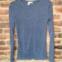 Abound  Static Heathered Gray Long Sleeve T-Shirt Women's Size Large Photo 0