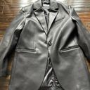 Mango Oversized Leather Blazer Photo 2