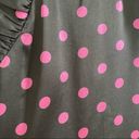 Betsey Johnson  Silk Y2K Polka Dot Black Pink Mini Dress Vintage Photo 1