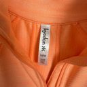 Kyodan  Womens Sweatshirt Medium Orange Thumb Holes Chevron 1/4 Zip Pullover Photo 2