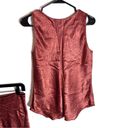 Vince  M Sleeveless Top Skirt Set Copper Crinkle Texture Photo 4