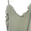 Wishlist  olive green ruffle cami tank size small NWT N Photo 1