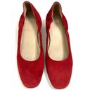 Eileen Fisher  Winn Suede Pump in Cerise Red Size 8 Photo 1