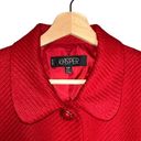 Kasper  Vintage Tweed Blazer Red Gold Hardware Fancy Buttons Size 10p Photo 1