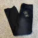 Black Label Black Mid-Rise Crop Flare Jeans Photo 1