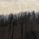 Olive & Oak  gorgeous NWOT white grey black fringed sleeveless dress Photo 8