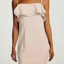 Karl Lagerfeld Paris Blush Pink Bodycon Ruffle Spaghetti Straps Dress, size 2 Photo 0