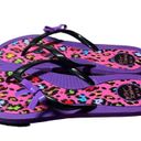 Betsey Johnson  Women’s Colorful Leopard Print Flip Flops Size 7/8 Photo 1