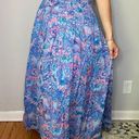 Talbots  Paisley Pastel Colors Flowing Floral Maxi Voile Skirt Photo 0