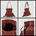 ALLSAINTS 💕💕 Freedom Bucket Large Bag Brown Photo 4