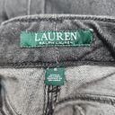 Ralph Lauren  Womens Size 6 Black Wide Leg Cropped Jeans Mid Rise Frayed Denim Photo 3