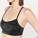 Lululemon  Flow Y Bra Nulu, Incognito Camo Multi Gray Sports Bra Photo 0