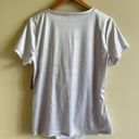 Inc international NEW  Concepts Twist-Front Shine T-Shirt Size XL Metallic Silver Photo 6