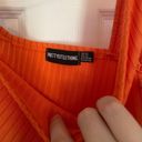 Pretty Little Thing  Bright Orange Asymmetrical Strap Detail Dress Photo 8