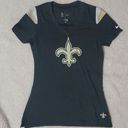 Nike  nfl team apparel womes S new orleans saints football tee shirt Photo 0