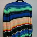 Quiksilver Quicksilver long cardigan sweater vintage colorful stripes women's size medium Photo 7