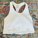 White razor back tank top with built in bra Photo 0