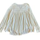 Free People  Mara Mae Top Shirt Blouse Flowy Embroidered Boho Size Small Women's Photo 6