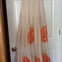 Anthropologie Tiered Cotton Maxi With Embroidery Size XS Photo 0