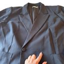 Good American  Black Long Sleeve Oversized Button Front Blazer size 7/US 4XL Photo 10