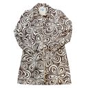 J. McLaughlin  Brown and Cream Psychedelic  Flower Power Coat Photo 3