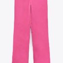 ZARA Hot Pink Satin Effect Pants Photo 2