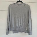 Pam & Gela  Grey Distressed Sweatshirt Photo 1