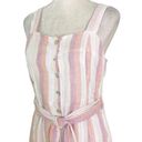 Rails  Clement Linen Blend Button Front Midi Dress in Dusk Stripe Size S Photo 5