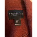 Rachel Zoe  burnt orange wool pea coat woman’s size xs Photo 4