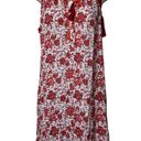 Poupette St. Barth  Lola Mini red floral Dress sz S Photo 3