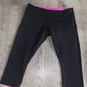 Lululemon Reversible Wunder Under Crop Leggings Pink/Black Size 10 Photo 11