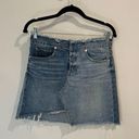 Chelsea and Violet  Two-Tone Distressed Denim Skirt Photo 0