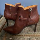 Ralph Lauren  Collection Booties size 7 cognac brown heals equestrian Photo 2