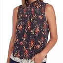 Jolt  Floral Sleeveless Smocked Knit Tank Top Multicolor Women's Size XL Photo 0