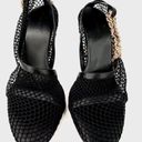 Bottega Veneta  Stretch Chain Ankle Strap Nappa Leather Heel Mesh Pumps Size 37.5 Photo 5