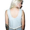 Dolls Kill NEW Somedays Lovin' Moku Denim Crop Top Distressed Photo 1